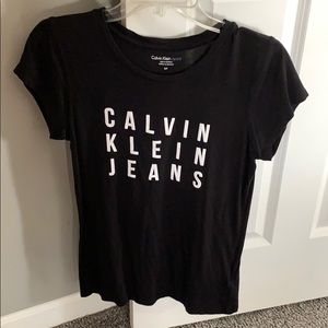 black calvin klein shirt